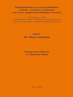 cover image of Katalog und Einführung zur Mikrofiche-Edition
